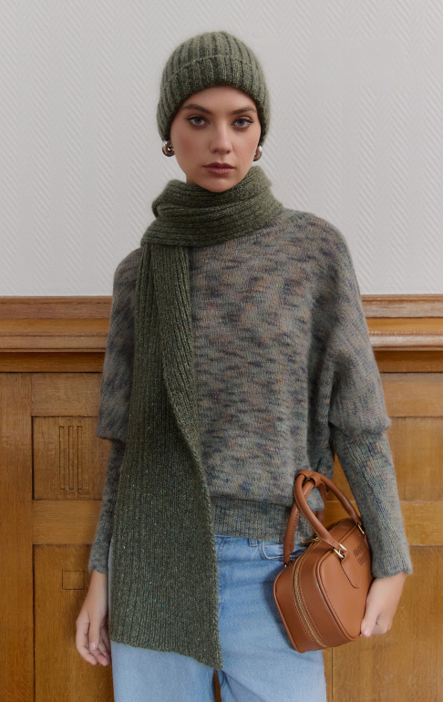 джемпер 26W2107K - хаки мультиколор (6)