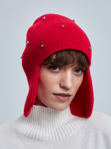 шапка 240193D - красный (1)