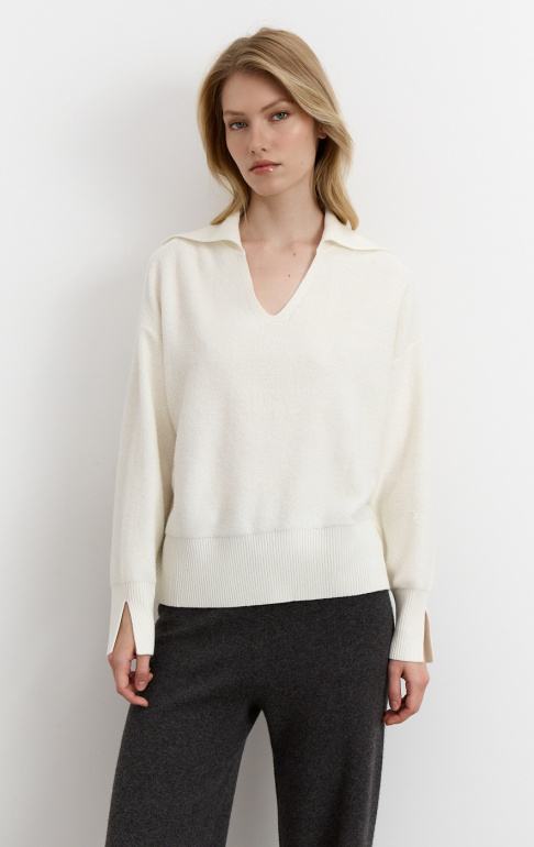 Джемпер 25W2116K белый (10)