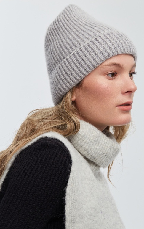 Шапка 230133REC светло-серая (3)