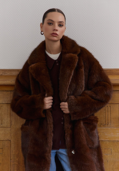 шуба 248237 - коричневый (6)