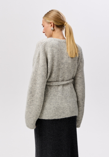 26W4111K кардиган A318AZ светло-серый (13)