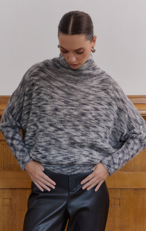 джемпер 26W2107K - серый мультиколор (4)