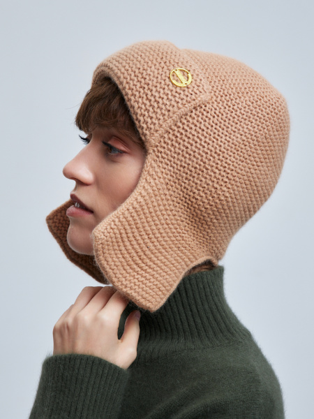 шапка ушанка 230160REC - песочный (2)