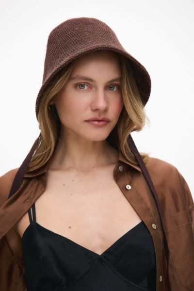 Панама 26S0120HD Темно-коричневый (2)