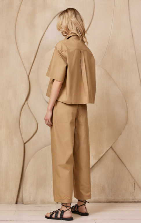 Блуза S241002F песочный  брюки S246003F песочный (3)