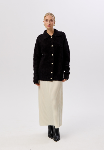 кардиган букле 25W0412K черный (1)