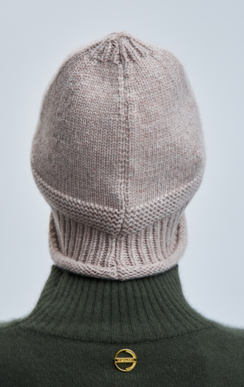 шапка ушанка 260134CH - бежевый (4)