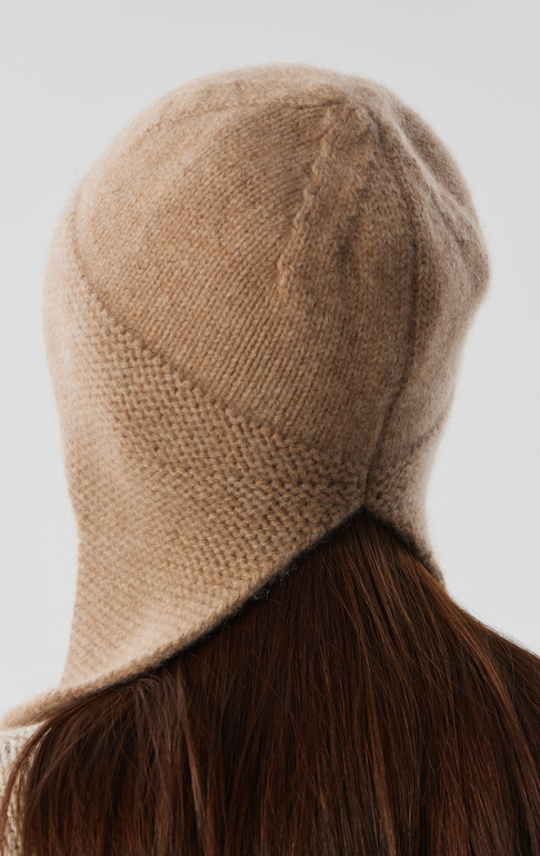 шапка ушанка 240161 - бежевый (9)
