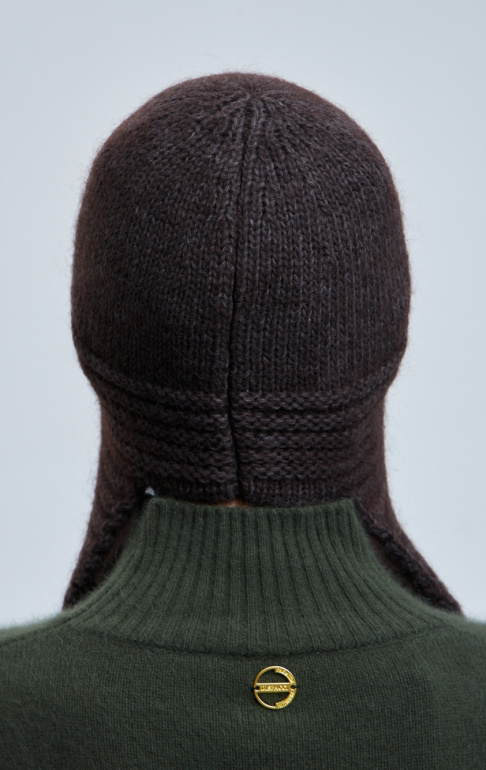 шапка ушанка 260111PG - бежево-серый (4)