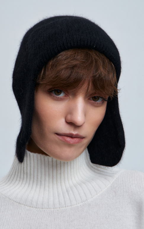 шапка ушанка 240127 - черный (1)