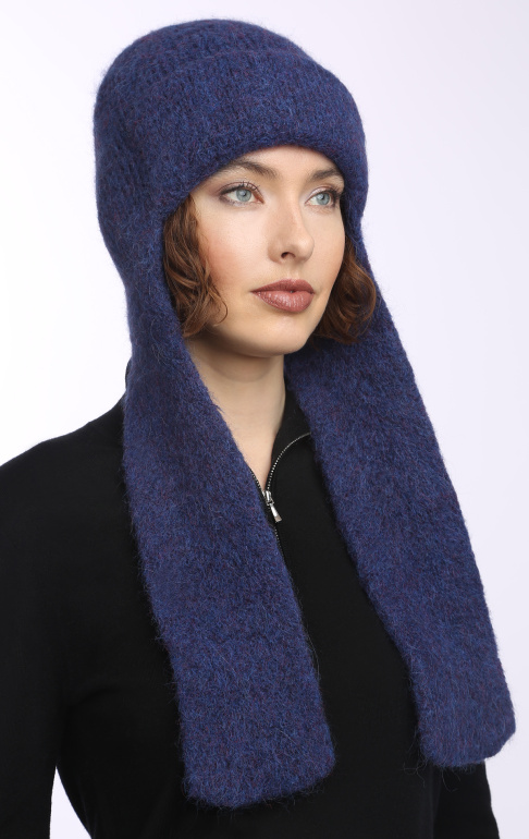 шапка ушанка 240187 синяя (2)