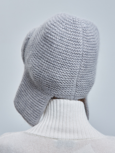 шапка ушанка 230160REC - светло-серый (4)