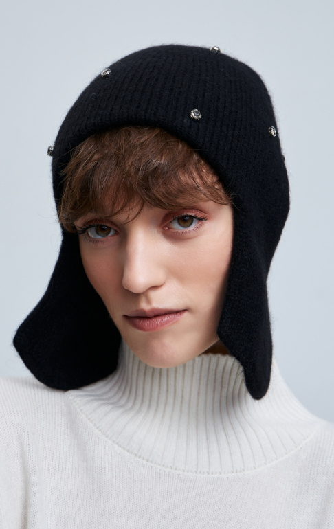 шапка 240193D - черный (2)