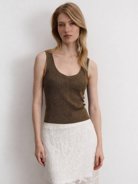 Джемпер без рукавов 26S3030K Золотой