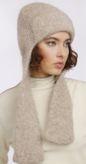 шапка ушанка 240187 светло-бежевая (2)