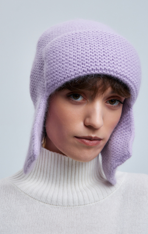 шапка ушанка 230160RG - лаванда (2)