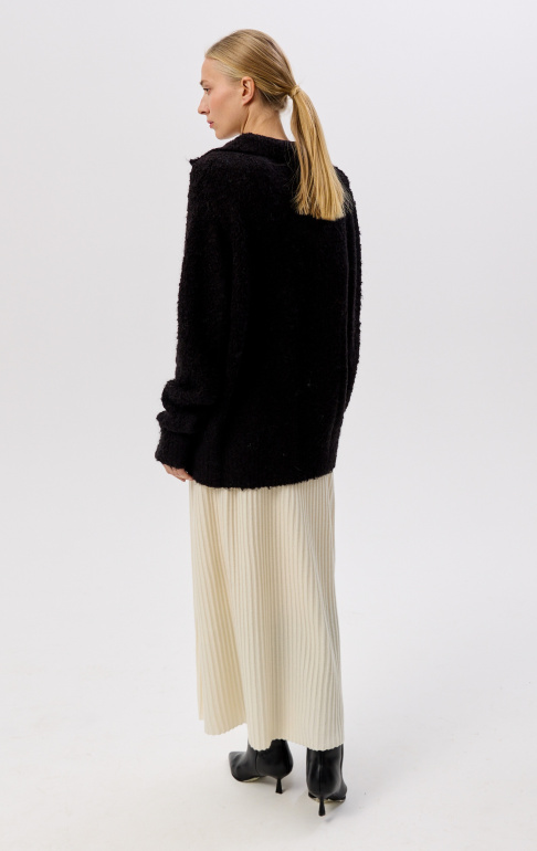 кардиган букле 25W0412K черный  (5)