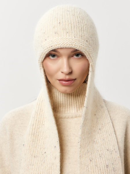 Шапка с длинными ушами 260171TM молочный (2)