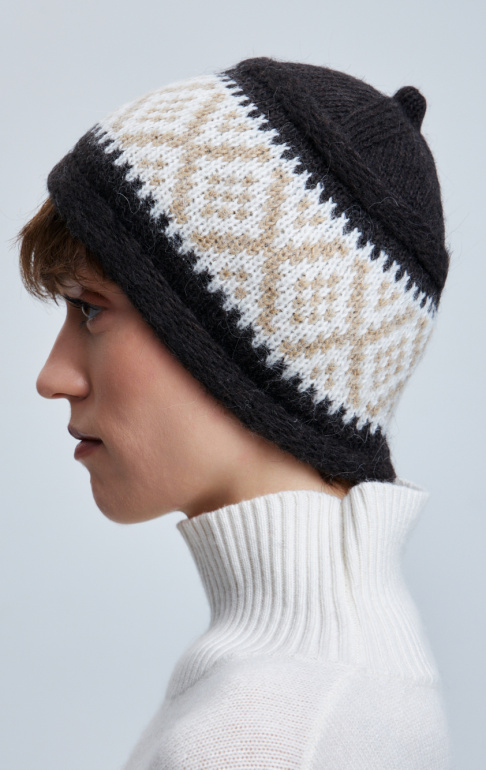 шапка 260107PG - бежево-коричневый (2)