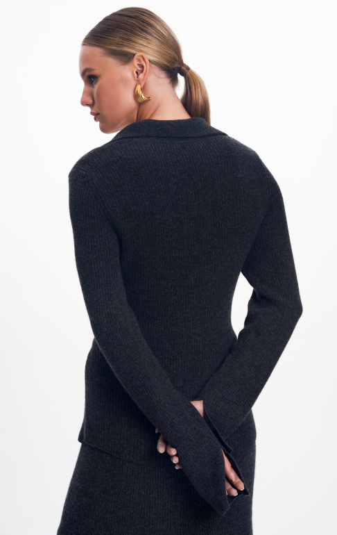 25W0212K джемпер-поло антрацит (6)