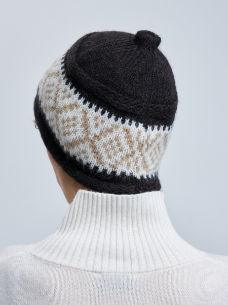 шапка 260107PG - бежево-коричневый (4)