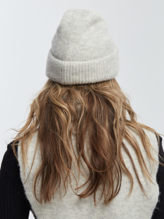 Шапка 230111HD светло-серая (2)