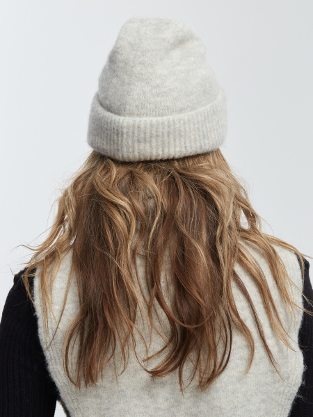 Шапка 230111HD светло-серая (2)