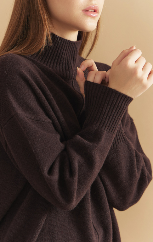 Джемпер 2428WCASH Темный шоколад 5