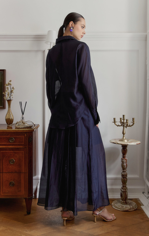 рубашка 25S1019F - синий  юбка 25S5019F - синий (7)