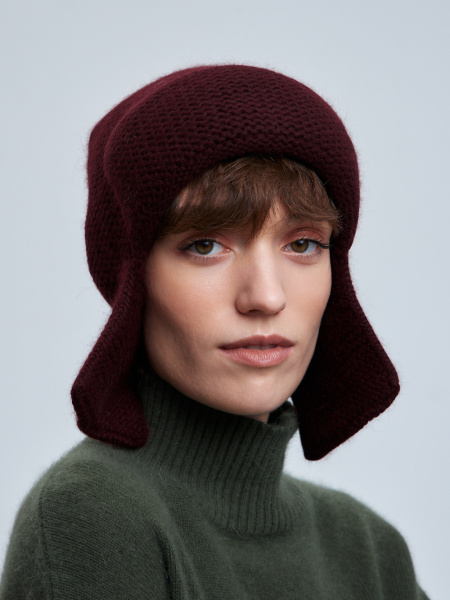 шапка ушанка 230160REC - марсала (2)