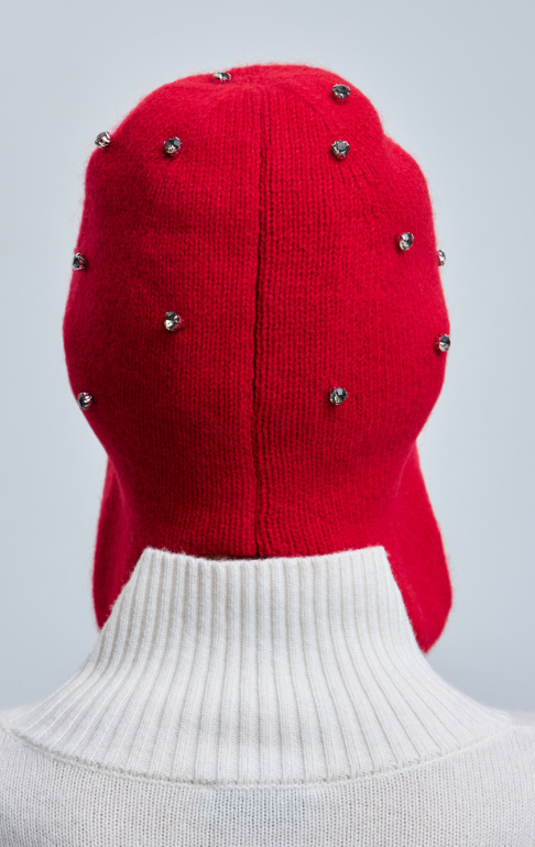 шапка 240193D - красный (4)