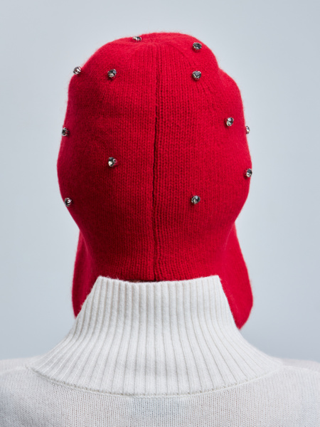 шапка 240193D - красный (4)