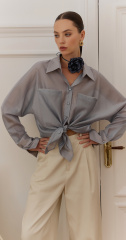 рубашка 25S1019F - серый (4)