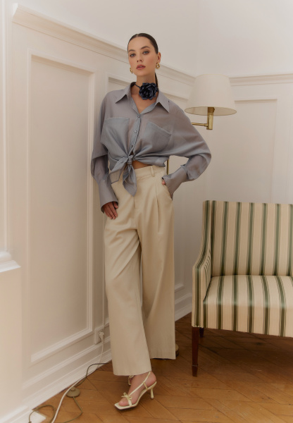 рубашка 25S1019F - серый (3)