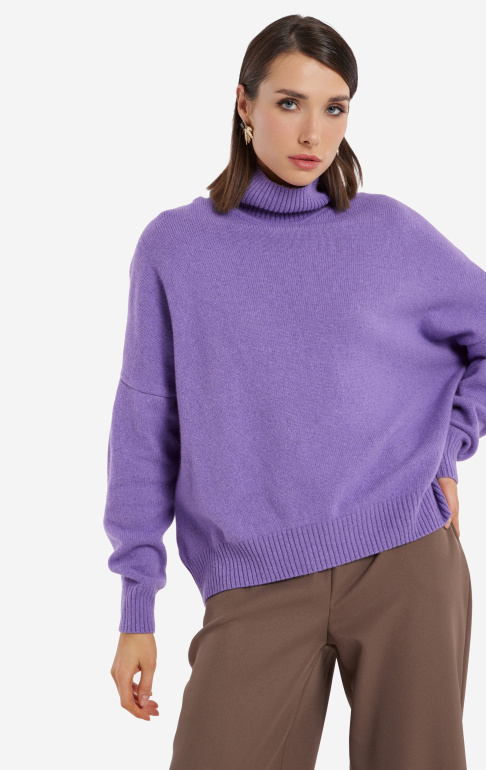 Свитер L77 фиолетовый (2)