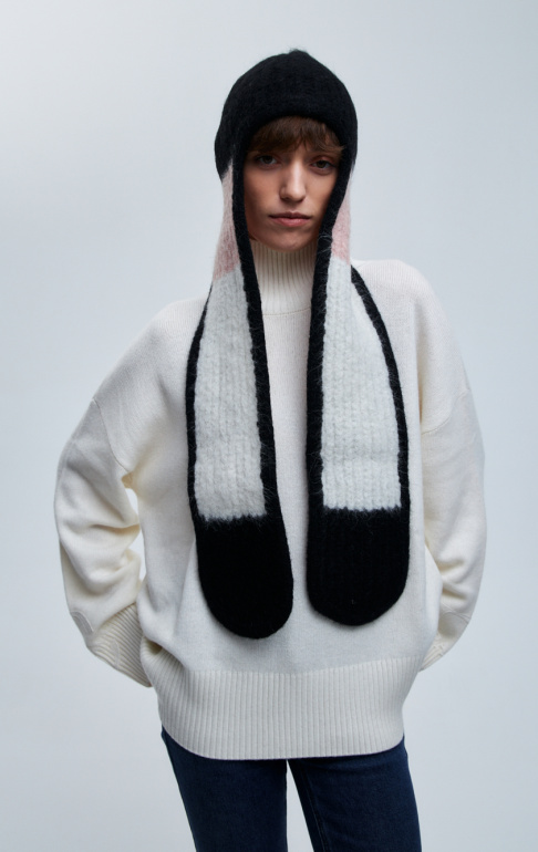 шапка ушанка 240140 - черный (1)