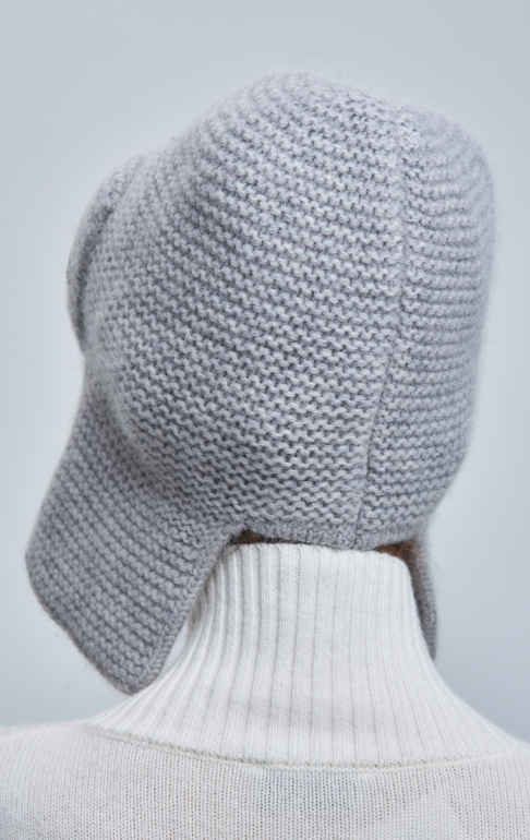 шапка ушанка 230160REC - светло-серый (4)