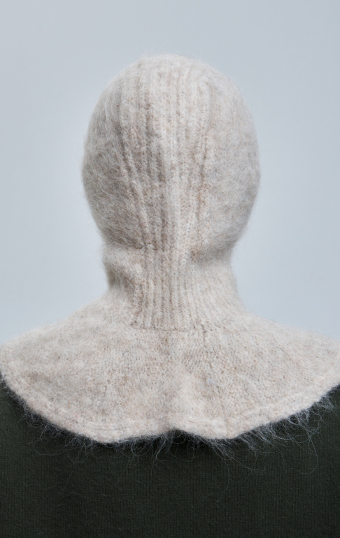 капор с манишкой 260151SR - светло-бежевый (4)