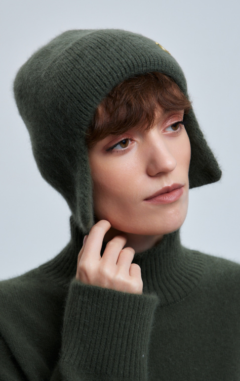 шапка ушанка 260160FX - хаки (2)