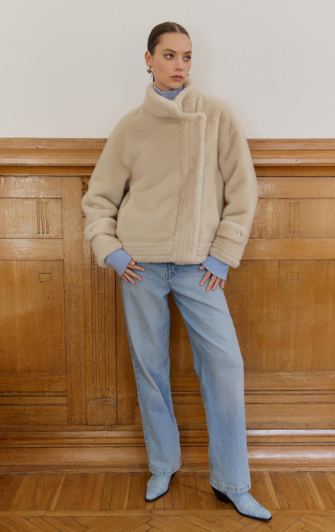 шуба 238312 - бежевый (6)