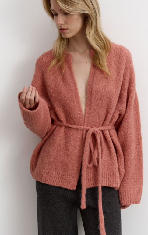 Кардиган 26W4111K - Розовый (14)