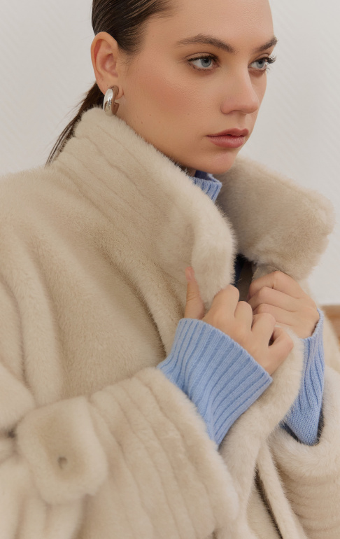 шуба 238312 - бежевый (7)