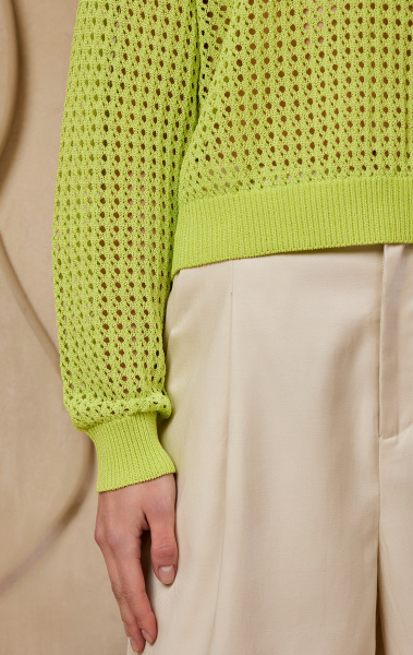 джемпер S242110K Лайм (11) шорты S240701F экрю