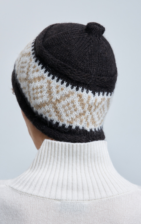 шапка 260107PG - бежево-коричневый (4)