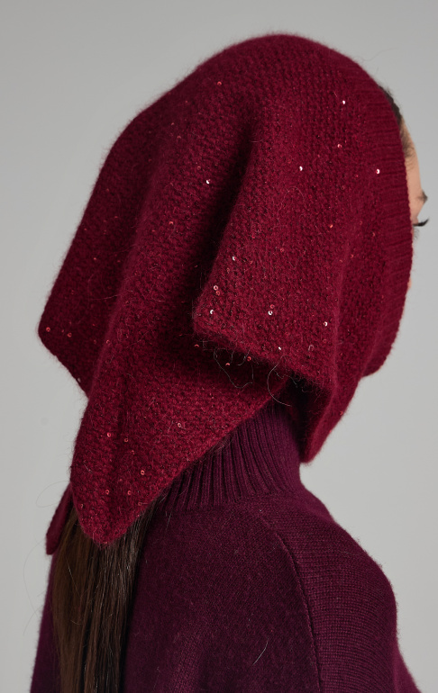 косынка 250172FXV - марсала 11