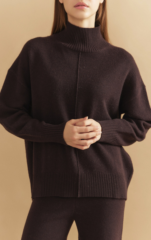 Джемпер 2428WCASH Темный шоколад 2