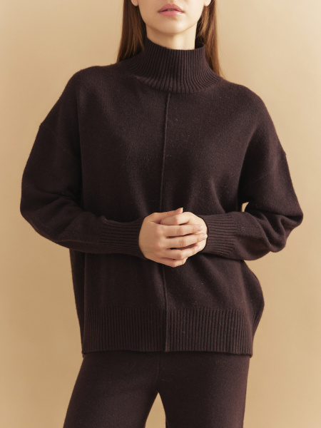 Джемпер 2428WCASH Темный шоколад 2