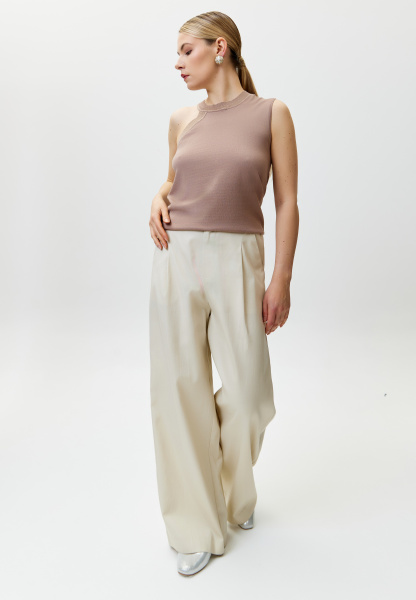 брюки S246004F экрю  джемпер 25S2310K какао 2