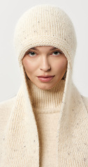 Шапка с длинными ушами 260171TM молочный (2)